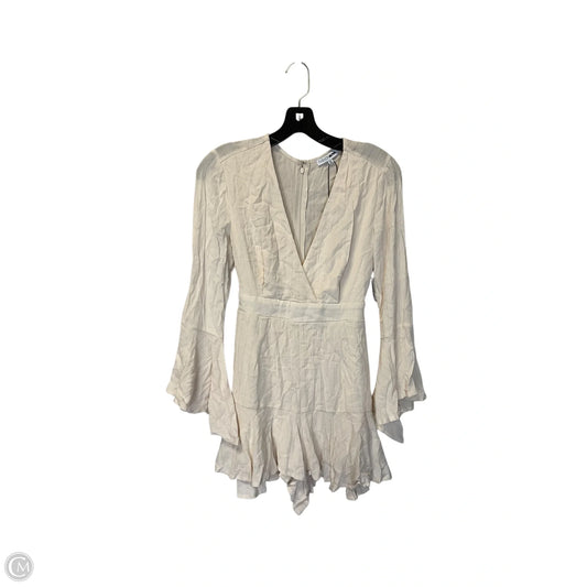 Dress Casual Short By Fashion Nova In Beige, Size: Xs