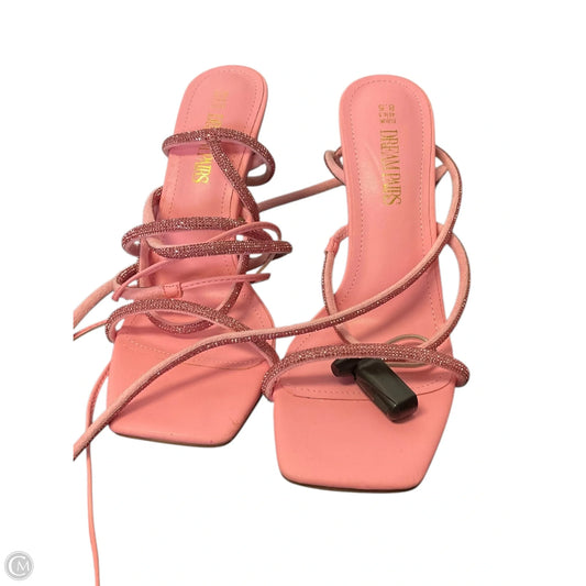 Sandals Heels Stiletto By Clothes Mentor In Pink, Size: 8.5