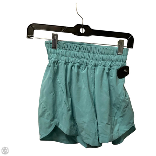 Athletic Shorts By Lululemon In Teal, Size: 2