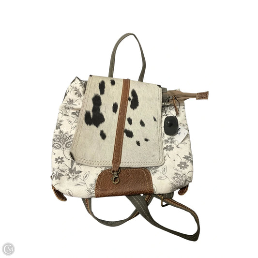 Backpack Leather By Myra, Size: Large