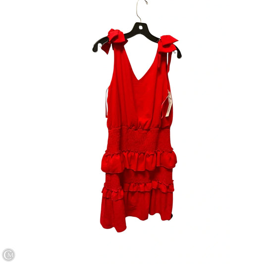 Dress Casual Short By She + Sky In Red, Size: L
