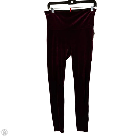 Pants Leggings By Spanx In Red, Size: L