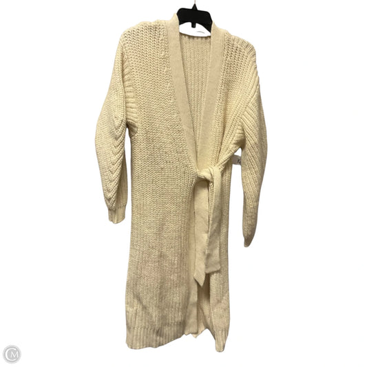 Sweater Cardigan By Zara In Cream, Size: S