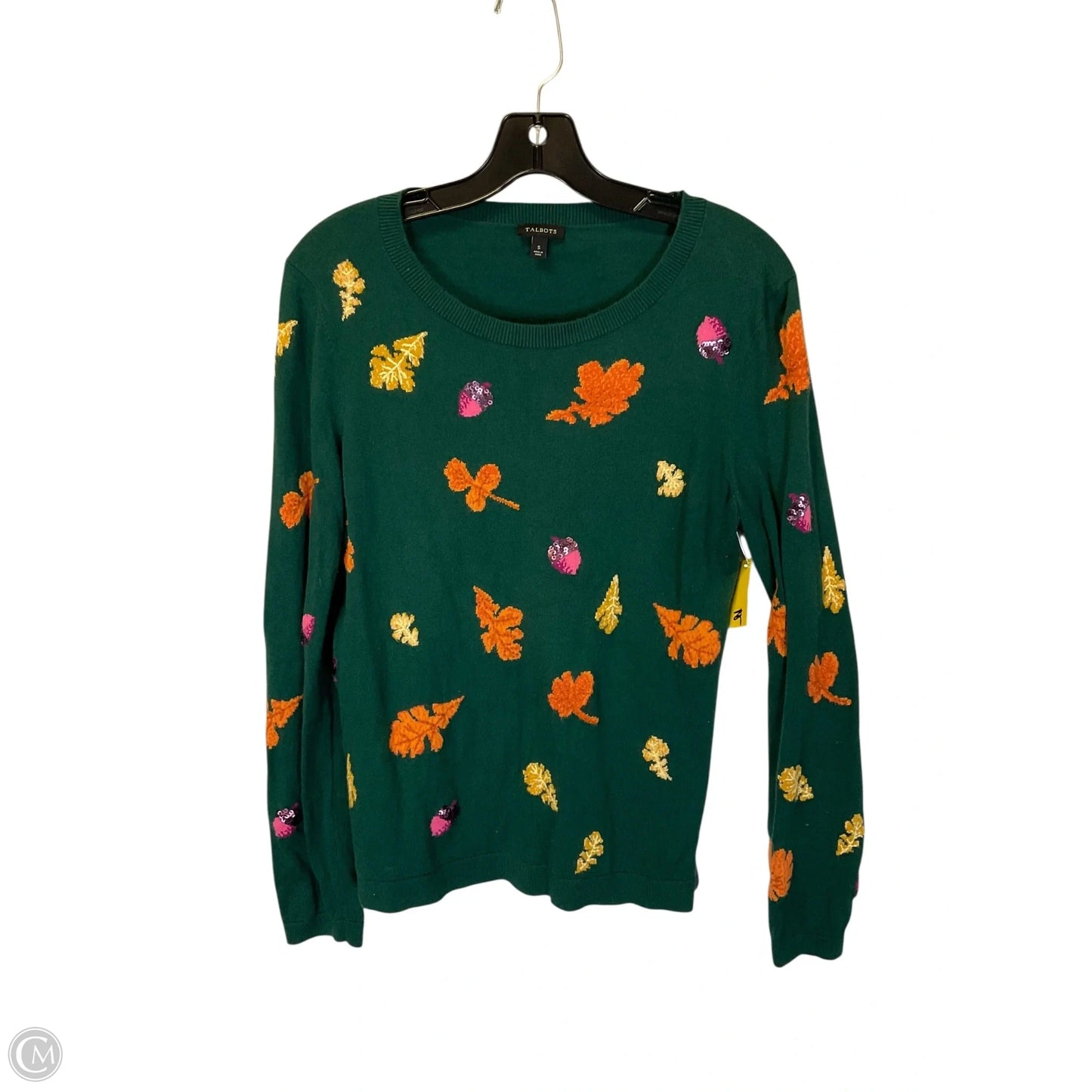 Top Long Sleeve By Talbots In Green, Size: S