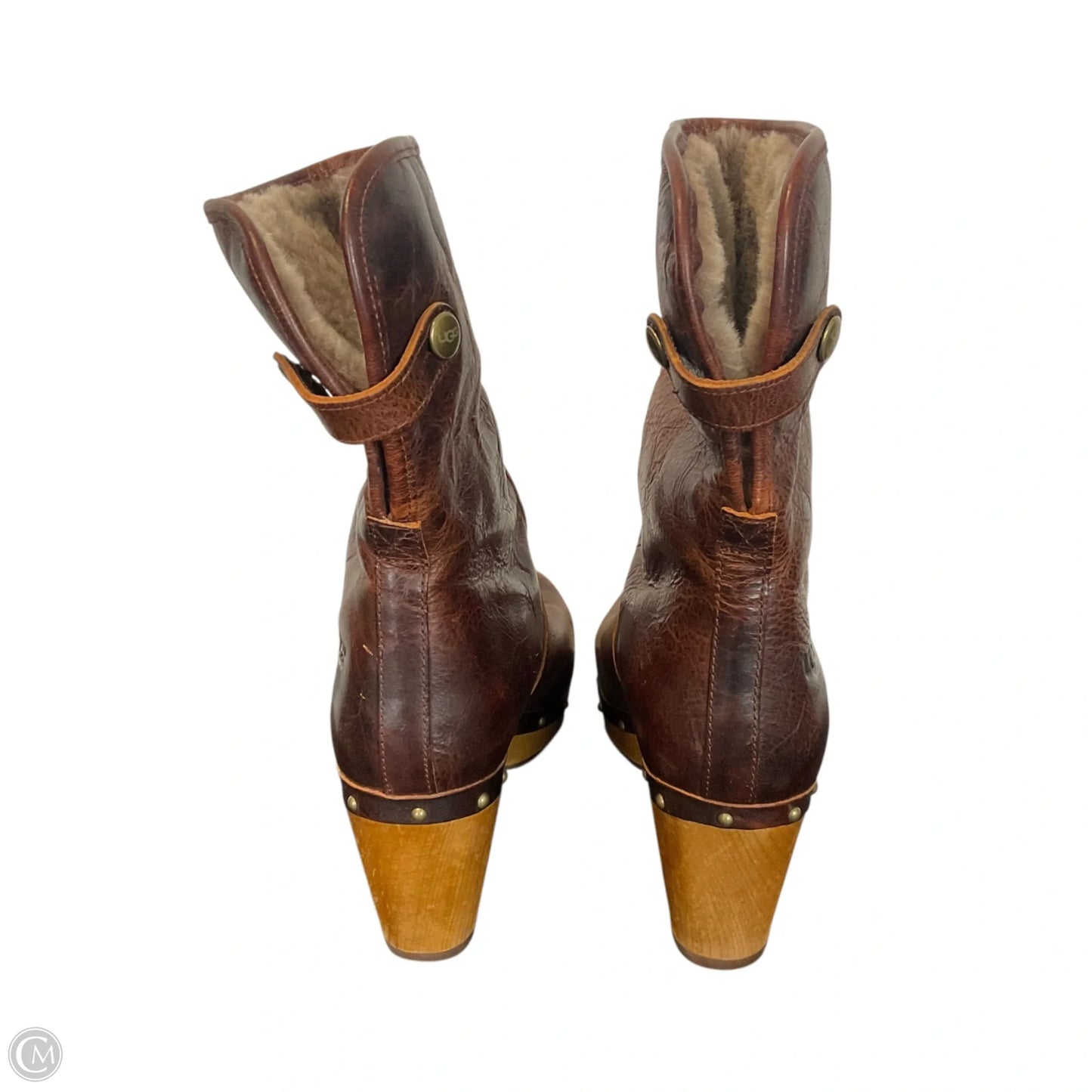 Boots Designer By Ugg In Brown, Size: 7