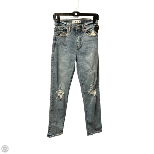 Jeans Straight By Daze Denim In Blue Denim, Size: 0