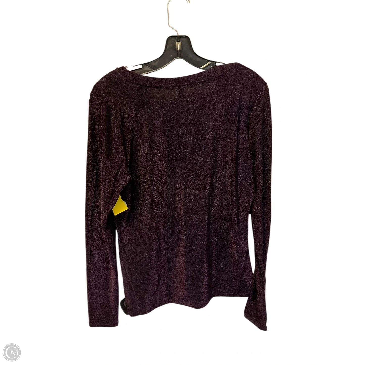 Top Long Sleeve By White House Black Market In Purple, Size: M