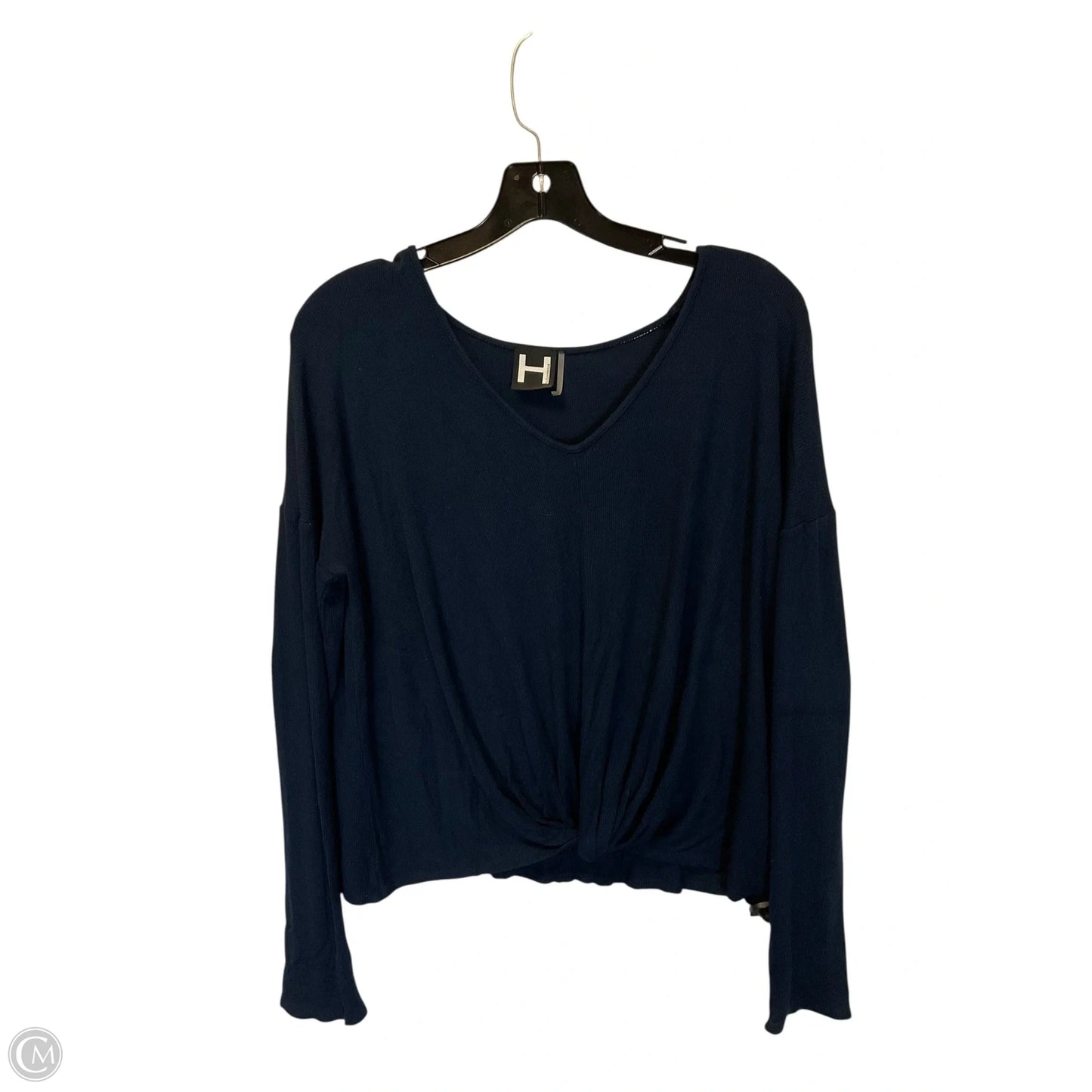 Top Long Sleeve Basic By Bordeaux In Blue, Size: S