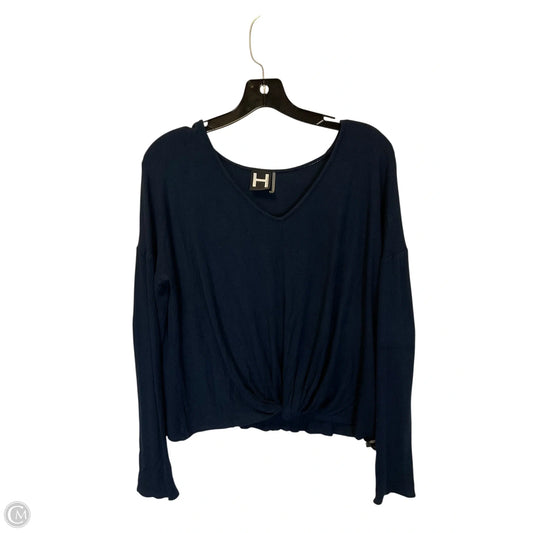 Top Long Sleeve Basic By Bordeaux In Blue, Size: S