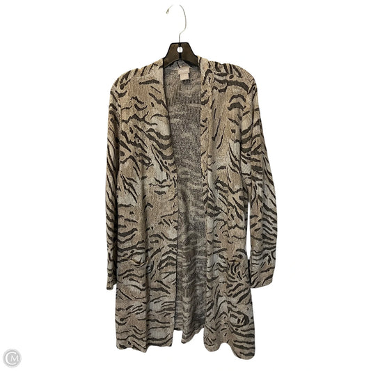 Cardigan By Chicos In Tan, Size: Xl
