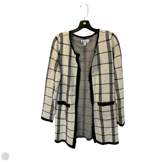 Sweater Cardigan By Elle In Grey, Size: S