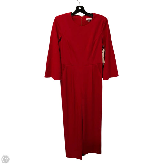 Jumpsuit By Calvin Klein In Red, Size: 6