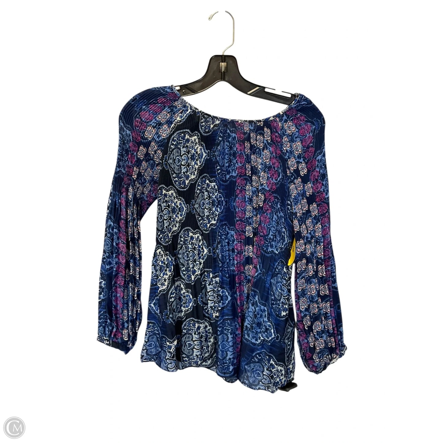 Top Long Sleeve By Melissa Paige In Blue, Size: M