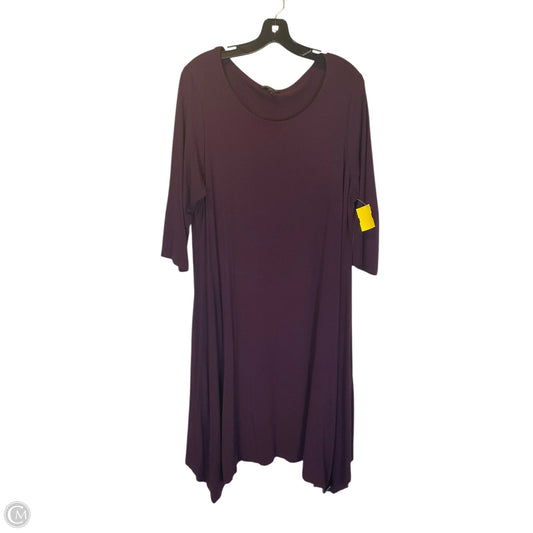 Dress Casual Maxi By Eileen Fisher In Purple, Size: Xl