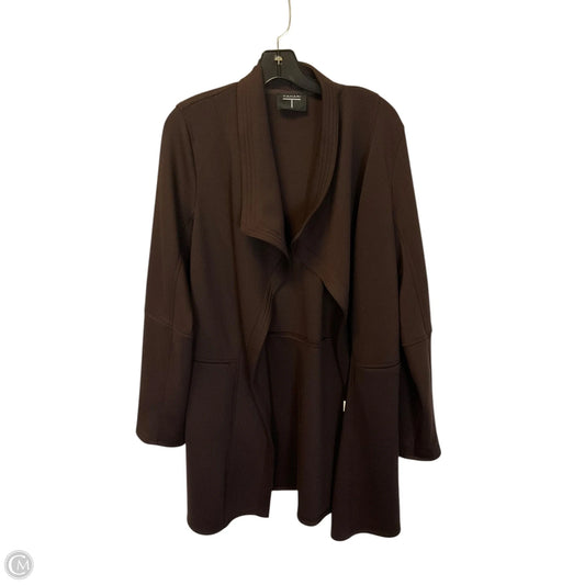 Cardigan By Tahari In Brown, Size: L