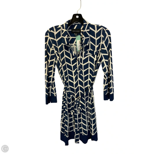 Dress Casual Short By Donna Morgan In Blue, Size: M