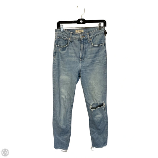 Jeans Straight By Madewell In Blue Denim, Size: 2