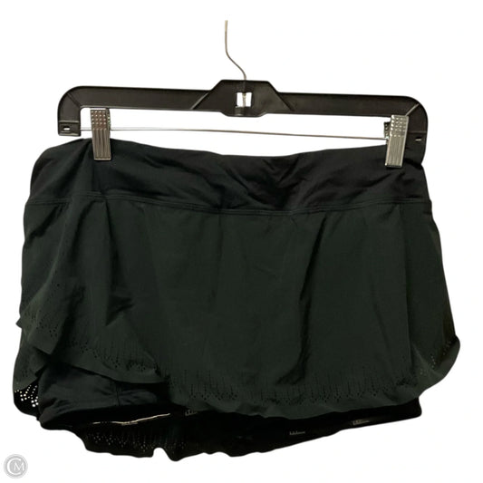 Athletic Skort By Lululemon In Black, Size: 8