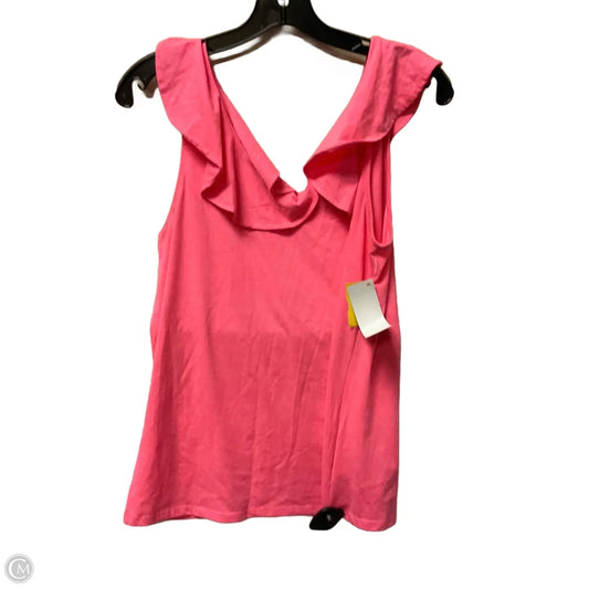 Top Sleeveless Designer By Lilly Pulitzer In Pink, Size: M