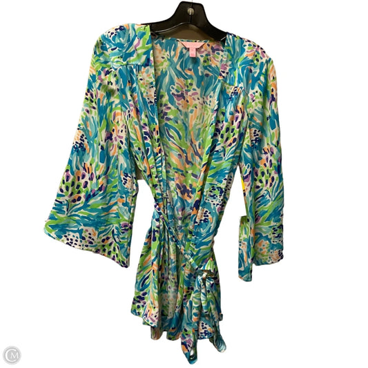 Top Long Sleeve Designer By Lilly Pulitzer In Blue, Size: M