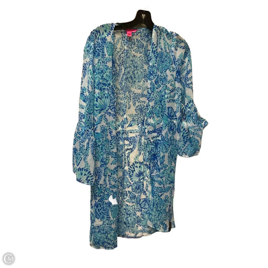 Kimono Designer By Lilly Pulitzer In Blue, Size: L