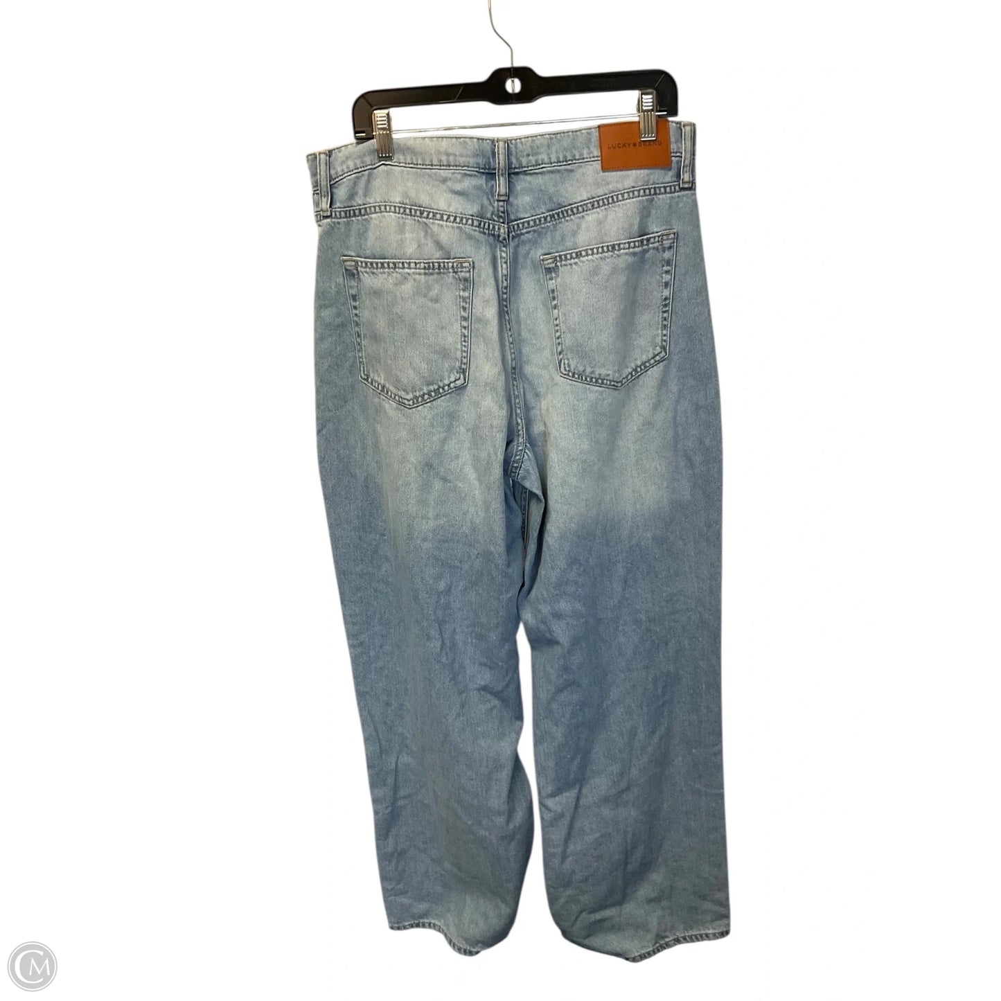 Jeans Wide Leg By Lucky Brand In Blue Denim, Size: 12