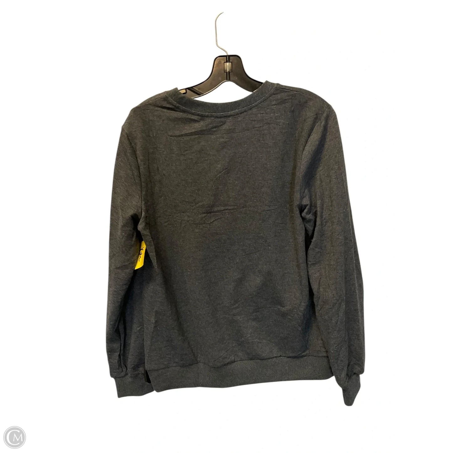 Top Long Sleeve Basic By Clothes Mentor In Grey, Size: M