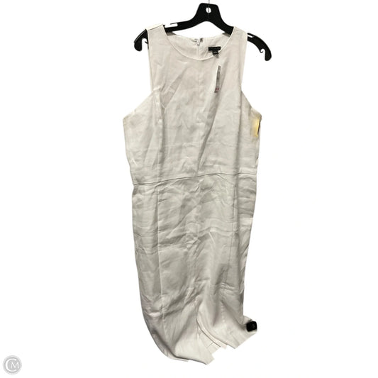 Dress Casual Maxi By Ann Taylor In White, Size: Xl