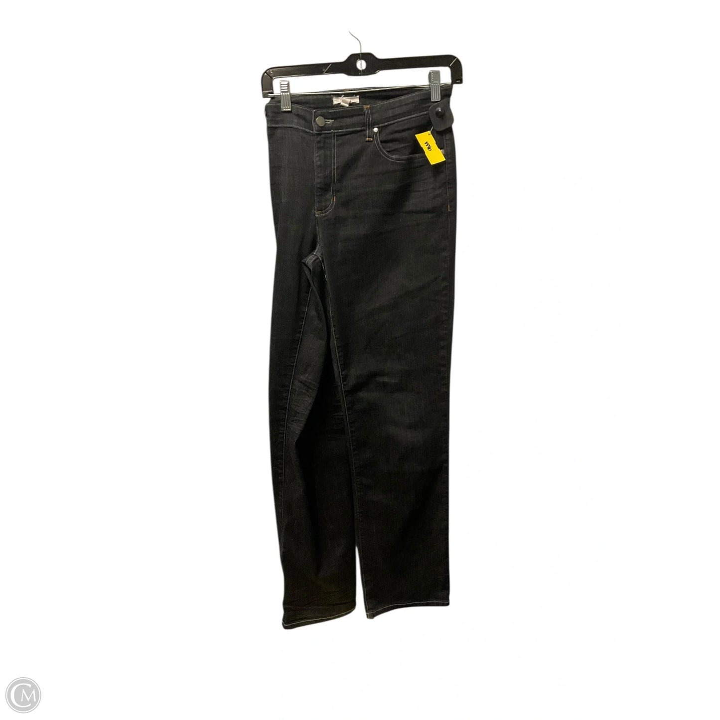 Jeans Straight By Eileen Fisher In Black Denim, Size: 12