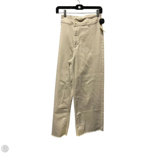 Jeans Wide Leg By Oat In Beige, Size: 12