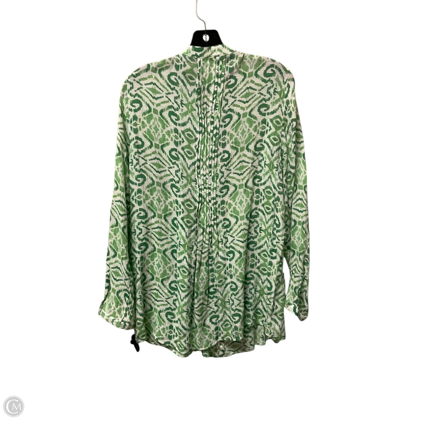 Top Long Sleeve By Nanette By Nanette Lepore In Green, Size: L