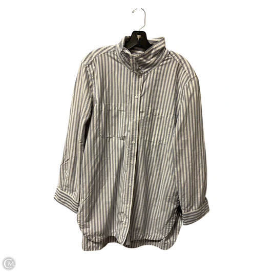 Top Long Sleeve By Athleta In Striped Pattern, Size: Xl