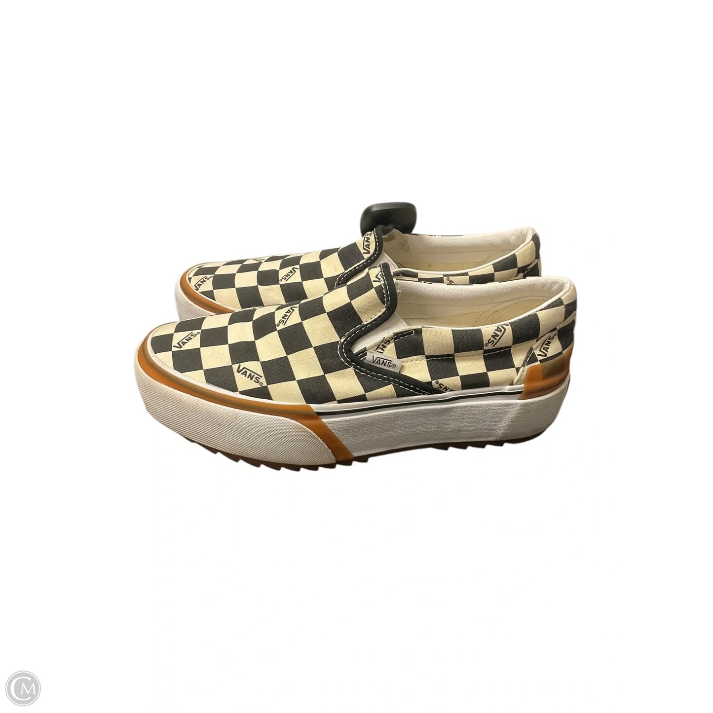 Shoes Sneakers By Vans In Black & White, Size: 8.5