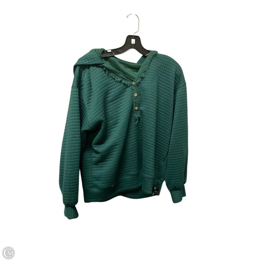 Sweatshirt Hoodie By Umgee In Green, Size: S