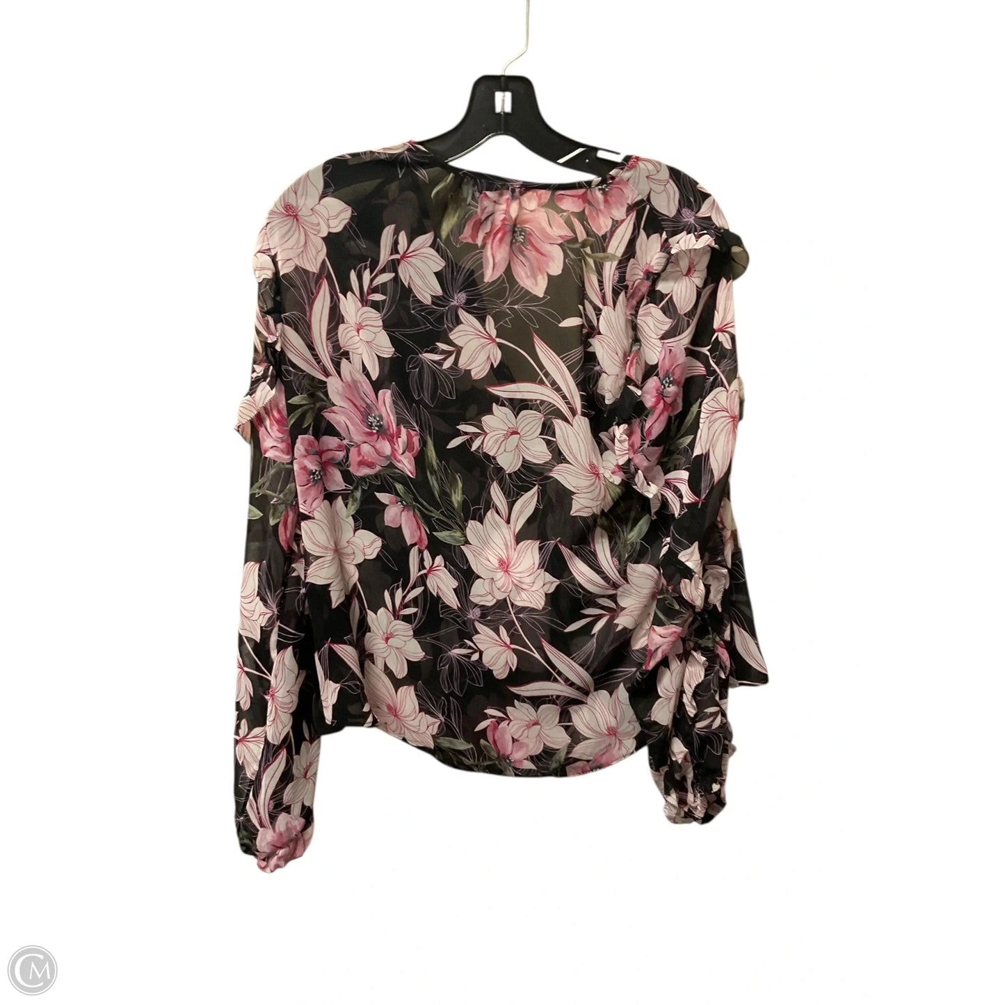 Top Long Sleeve By White House Black Market In Black, Size: S