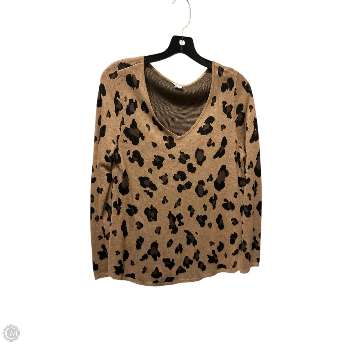 Top Long Sleeve By Chicos In Animal Print, Size: S