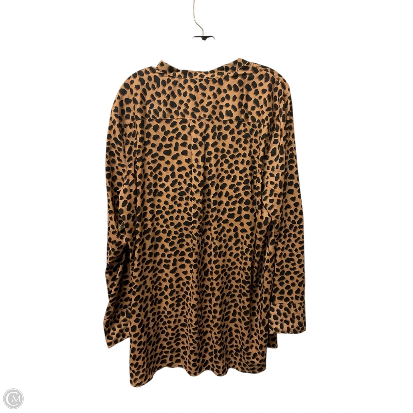 Top Long Sleeve By Ann Taylor In Animal Print, Size: Xxl