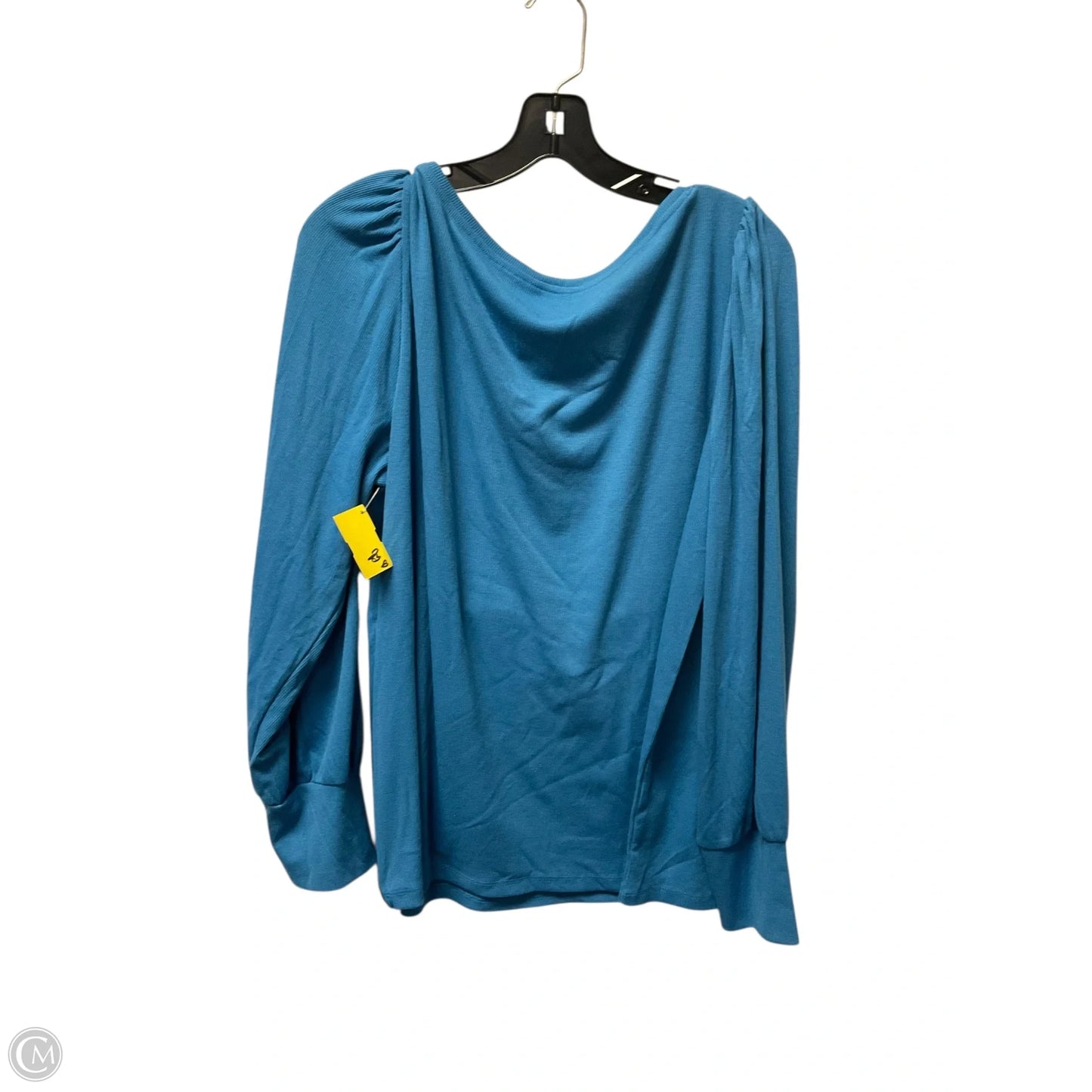 Top Long Sleeve Basic By Ann Taylor In Blue, Size: Xxl
