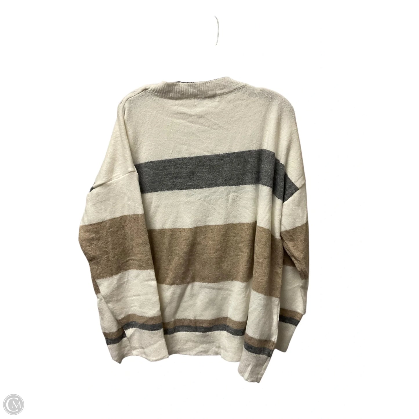 Top Long Sleeve By Chicsoul In Tan, Size: 3x