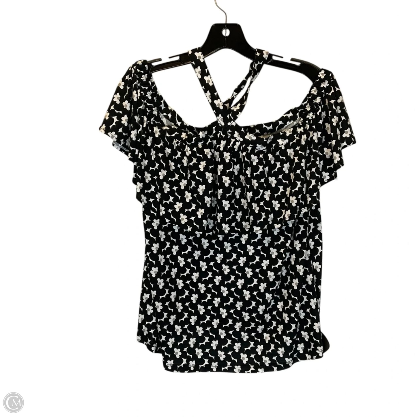 Top Short Sleeve By Michael By Michael Kors In Black, Size: M