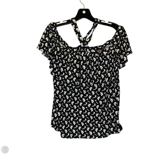 Top Short Sleeve By Michael By Michael Kors In Black, Size: M