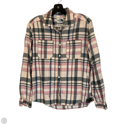 Top Long Sleeve Basic By The North Face In Plaid Pattern, Size: Xs