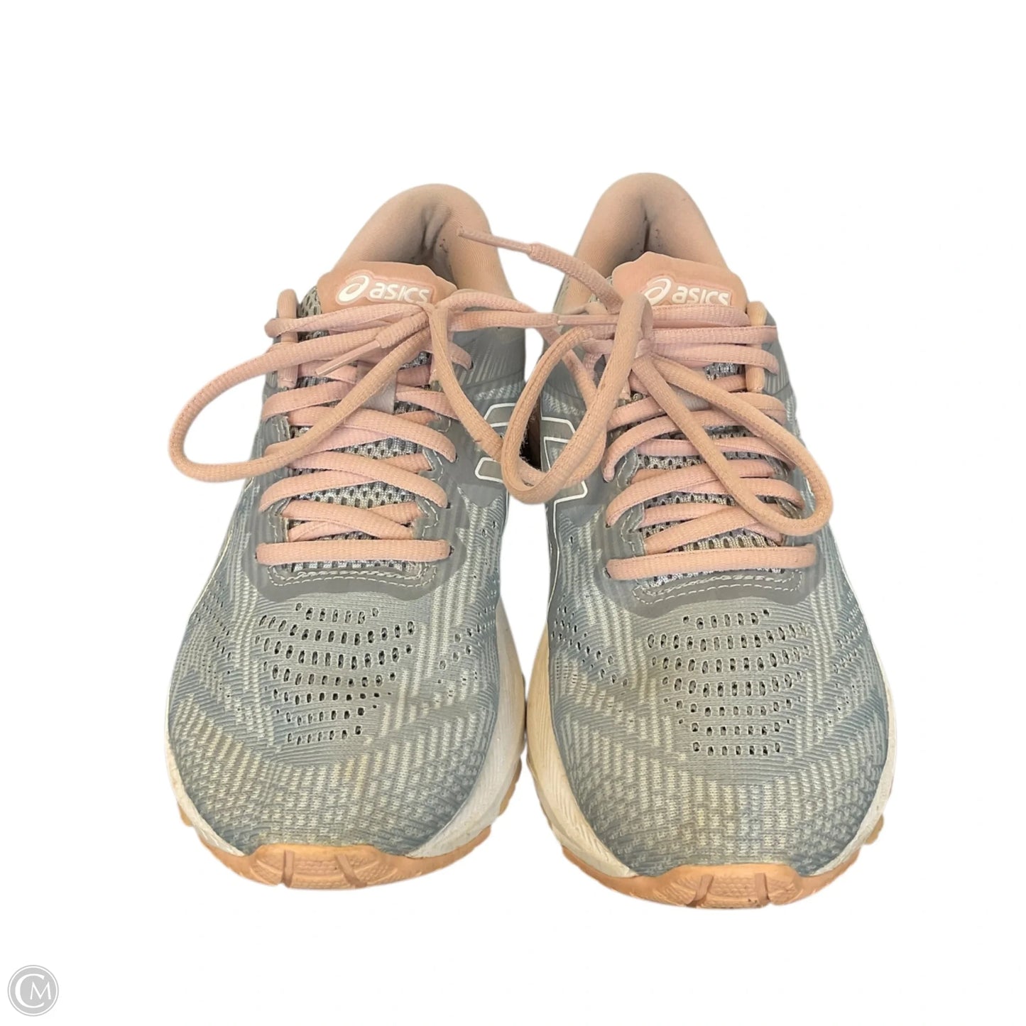 Shoes Athletic By Asics In Grey & Pink, Size: 7.5