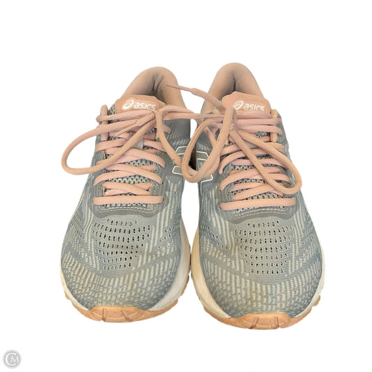 Shoes Athletic By Asics In Grey & Pink, Size: 7.5