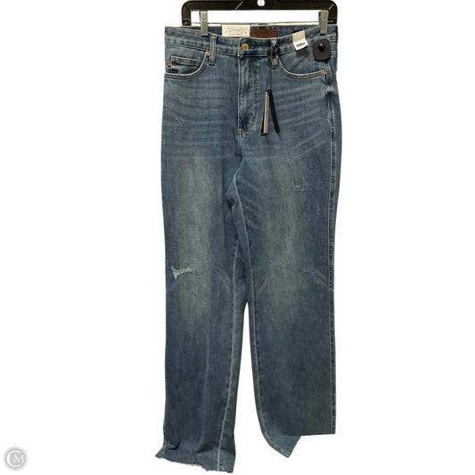 Jeans Straight By Judy Blue In Blue Denim, Size: 10