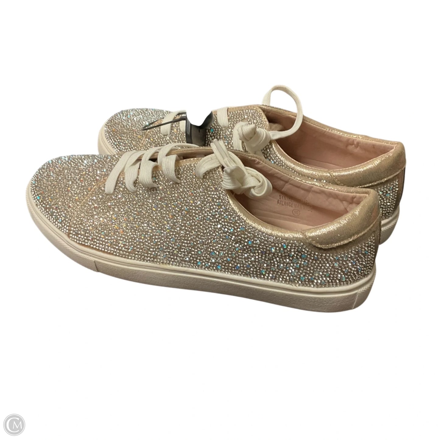 Shoes Flats By Clothes Mentor In Silver, Size: 10