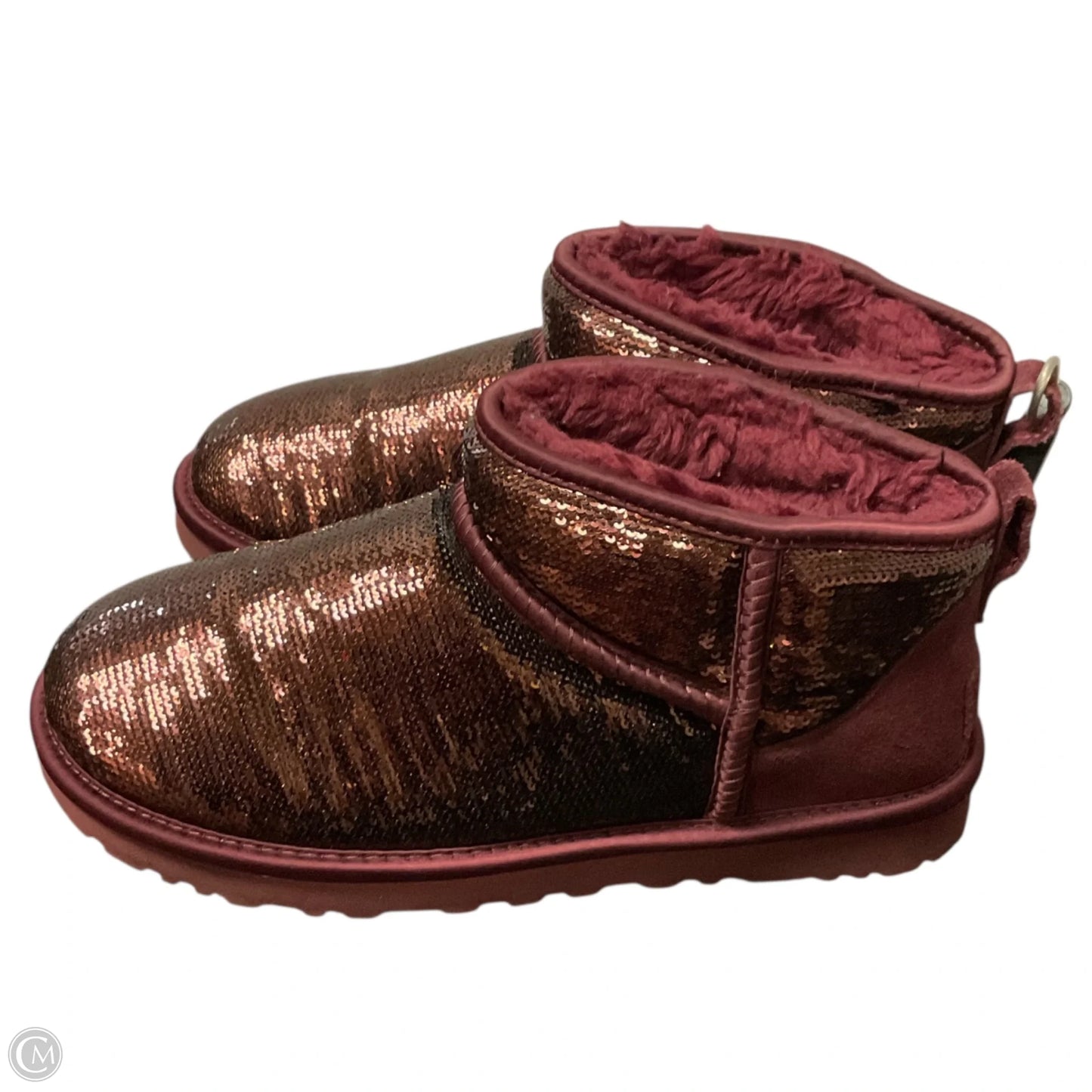 Boots Designer By Ugg In Red, Size: 9