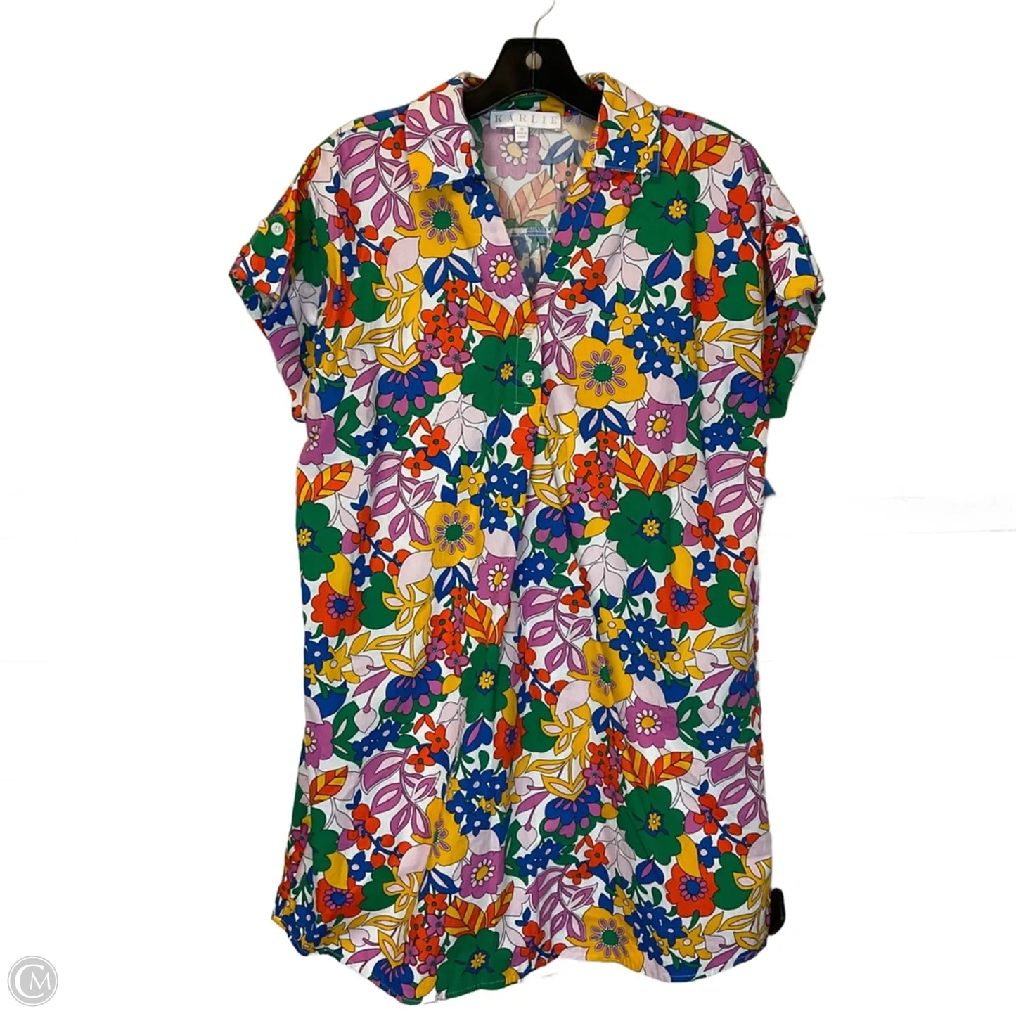 Dress Casual Short By Karlie In Multi-colored, Size: M