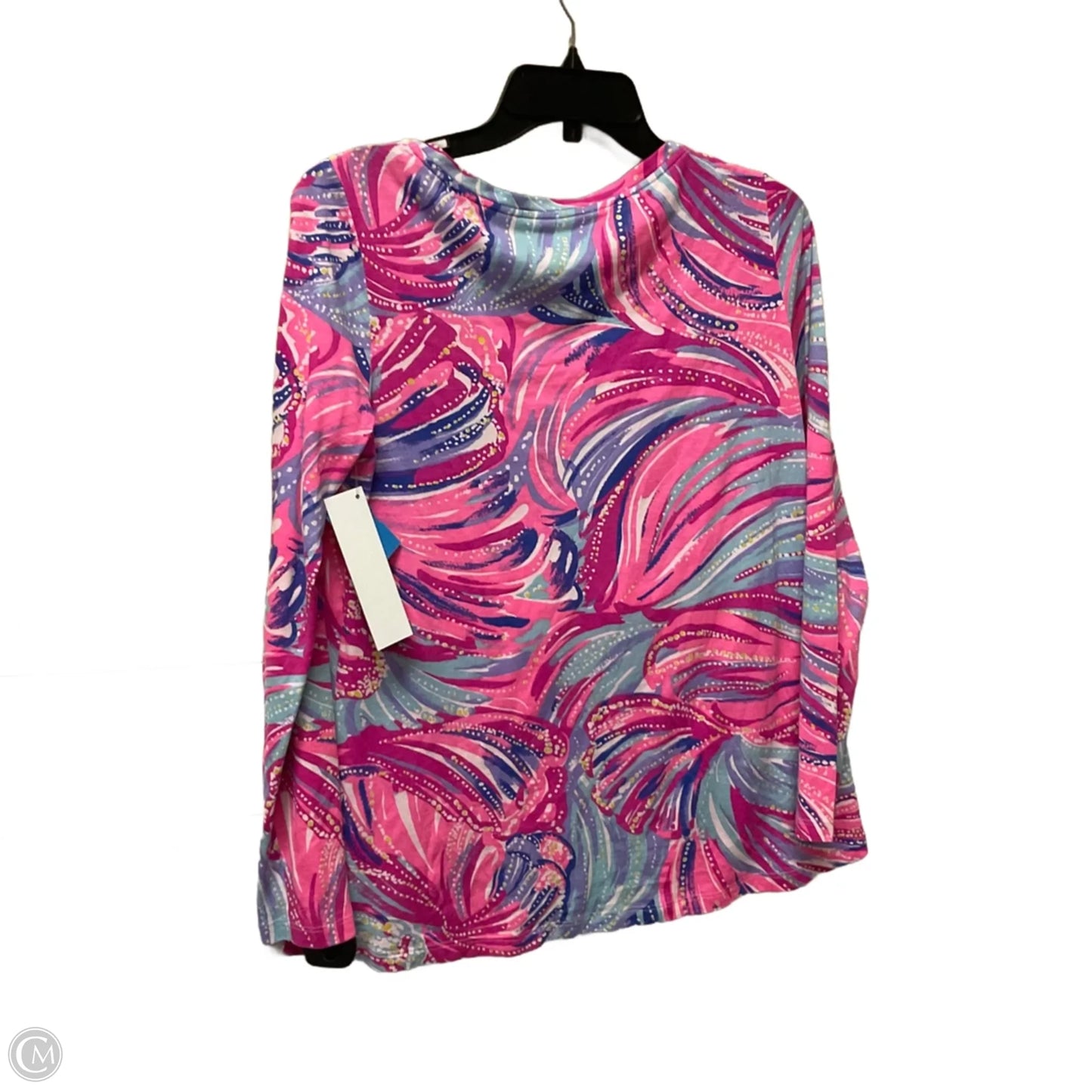 Top Long Sleeve Designer By Lilly Pulitzer In Pink, Size: M