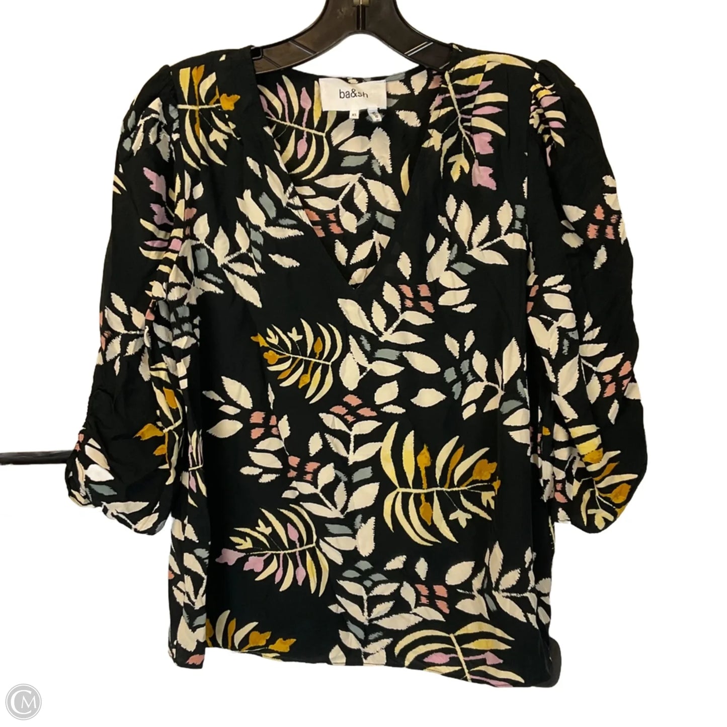 Top 3/4 Sleeve By Cmc In Black, Size: Xs